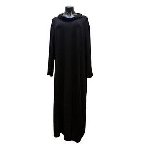 OSKA Black Long Sleeve Cowl Neck Maxi Dress Size 5/XL